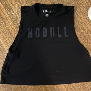 NoBull women’s black crop tank black like new medium